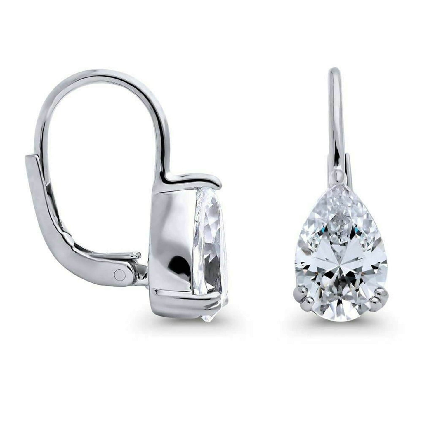 Lab Grown Diamond Solitaire Earrings, IGI Certified 2.50TCW Pear Lab Grown Diamond Dangle & Drop Earrings, Lever Back Engagement Earrings